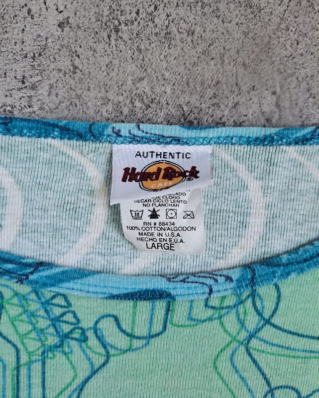 2000s Hard Rock Cafe AOP Flare Top, foto 5