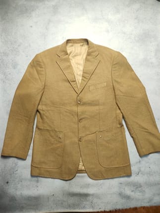 Vintage Silk Textured Woll Suit
