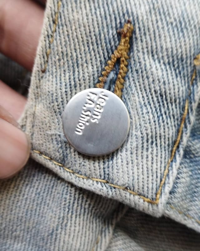 Celana Denim washed Grunge, foto 4