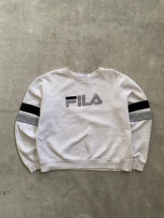 Vintage Fila Embroidered Logo Crewneck Sweatshirt