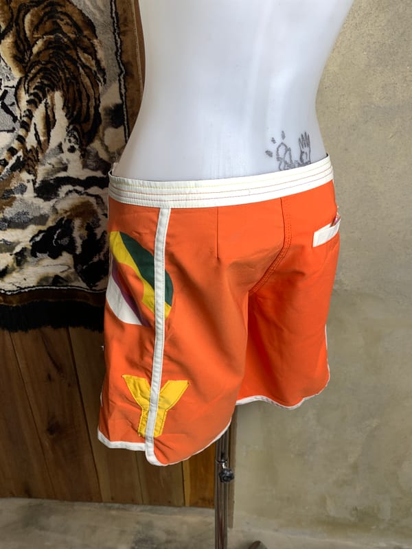 2000s Roxy Orange Spell Out Boardshorts (29), foto 3