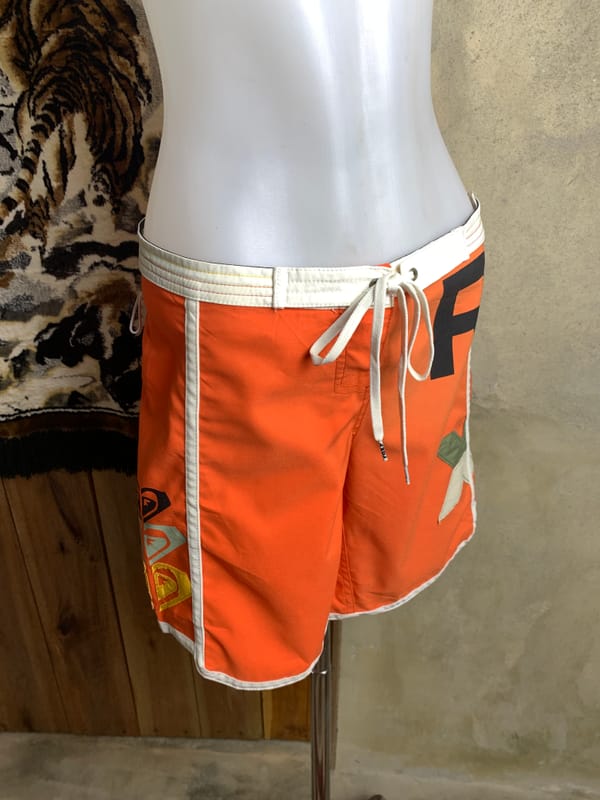 2000s Roxy Orange Spell Out Boardshorts (29), foto 2