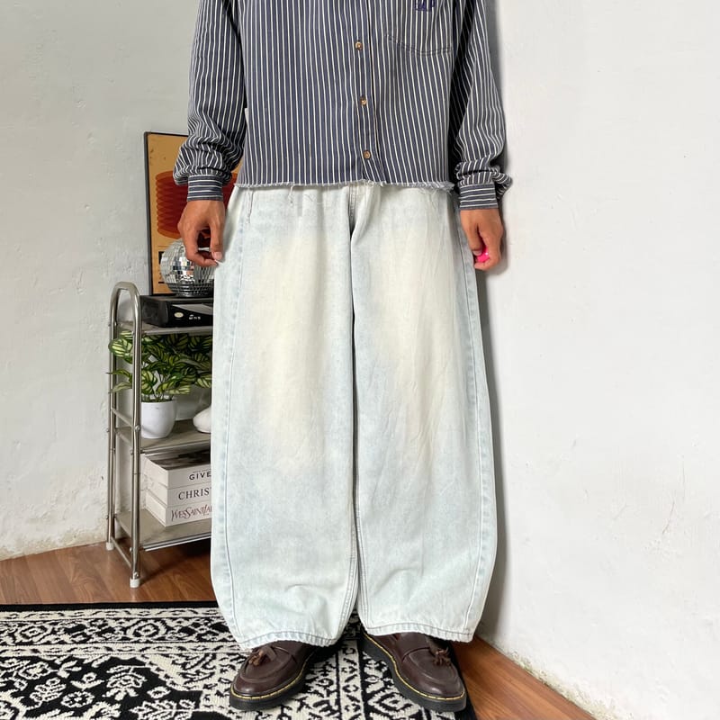 S-Bin over Baggy light blue jeans ballon, foto 2