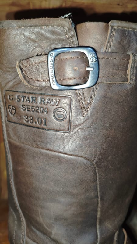 G-Star RAW engineer boots brown white sol, foto 2