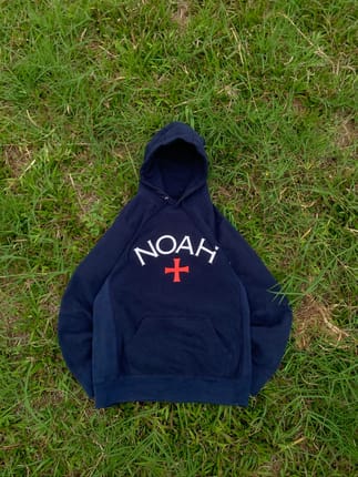 NOAH NYC CORE LOGO Hoodie Navy