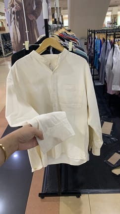 UNIQLO KEMEJA SOFT YELLO DENIM XL