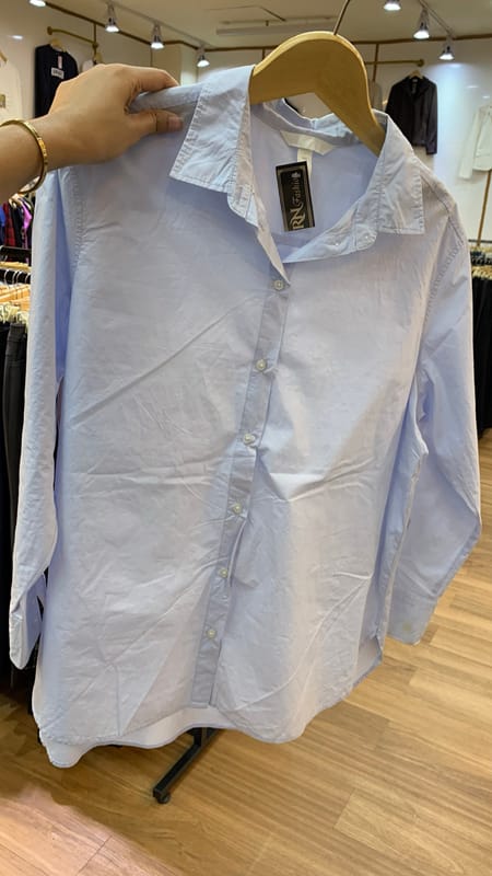 H&M LIGHT BLUE KEMEJA, foto 6