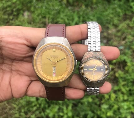 Jam tangan otomatis manual winding sepasang garuda swiss
