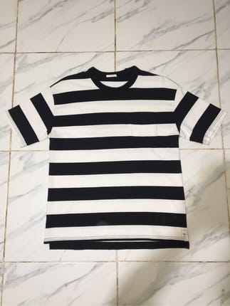 Tshirt Gu Stripe Pocket