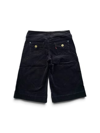 Levis Lady Style Corduroy Wide Leg Short Pants