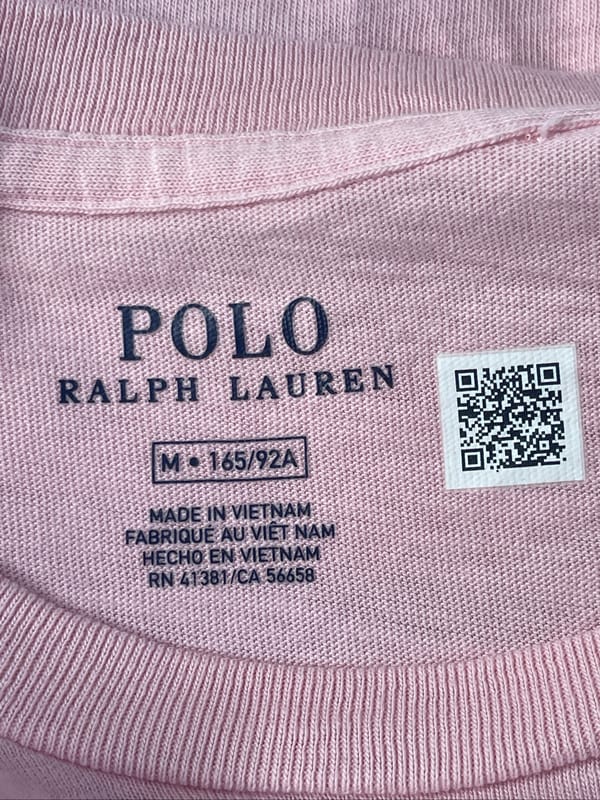 Y2K Polo Ralph Lauren Script Pink Fitted T Shirt, foto 5