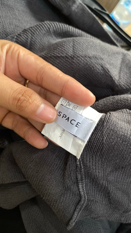 Space Clean Cardigan Lengan Panjang, foto 4