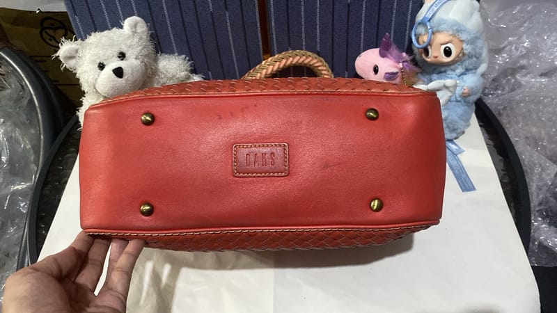 T.1113 daks tote anyam orange, foto 3