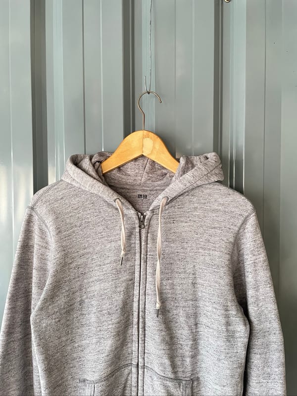 Zip hoodie uniqlo abu, foto 3