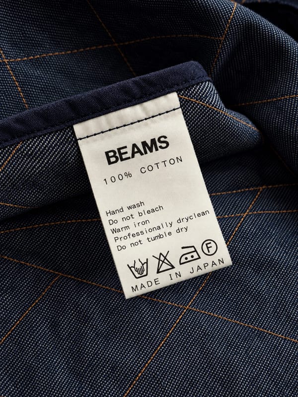 BEAMS JAPAN DIAMOND STITCHES DENIM ZIP JACKET, foto 9