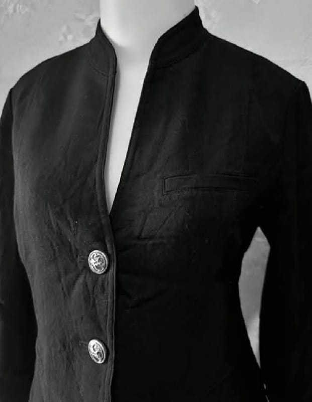 Frederic castet blazer classy hitam wanita size M, foto 4