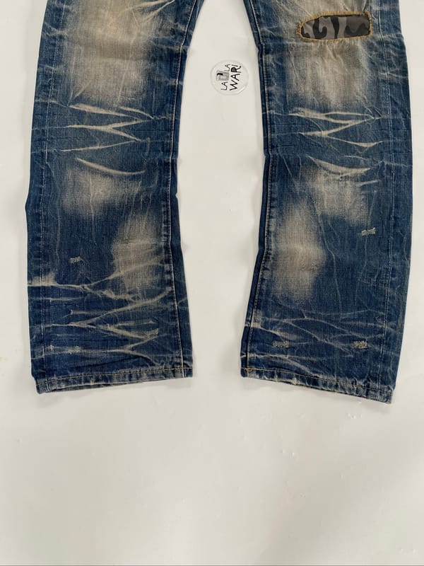 Y2K Distressed Baggy Denim Rework, foto 8