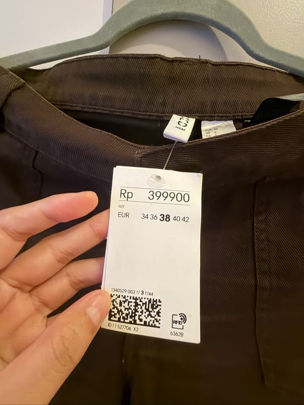 h&m celana jeans cokelat, foto 2