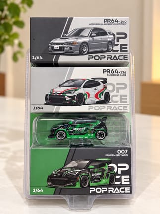 🏎️ POP RACE Diecast 1:64 Original – Bundle 3 PCS Mitsubishi