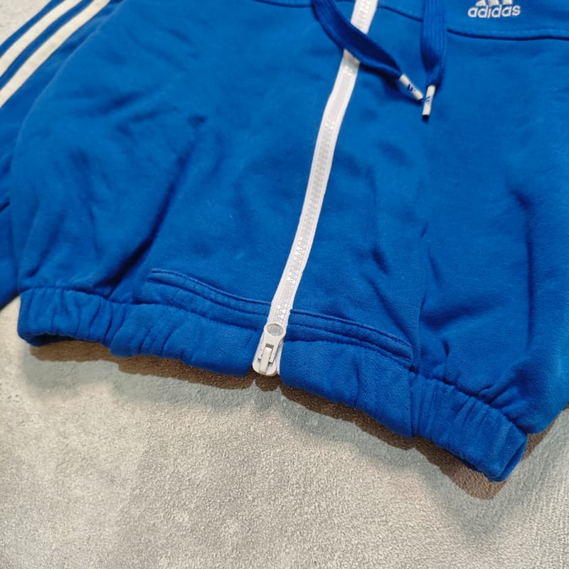 ADIDAS Essentials Three Stripes Cropped Zip Hoodie, foto 5