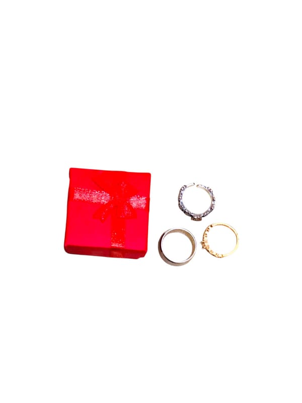 3 cincin still like new gratis mutiara asli, foto 5