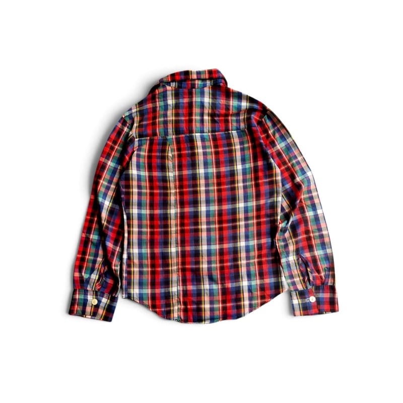 Vintage Plaid Fred Perry Style Button-Up Shirt, foto 5