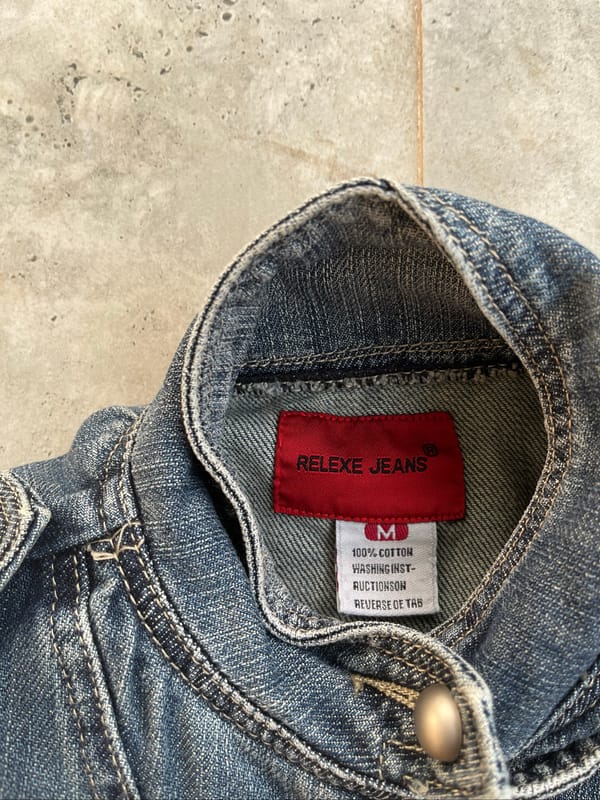 Relexe Jeans Blue Napoleon Style Denim Jacket, foto 8