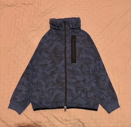 Beams Heart Modern Blue Camo Zip Jacket