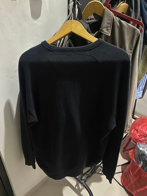 Blank Crewneck Uniqlo Black, foto 4