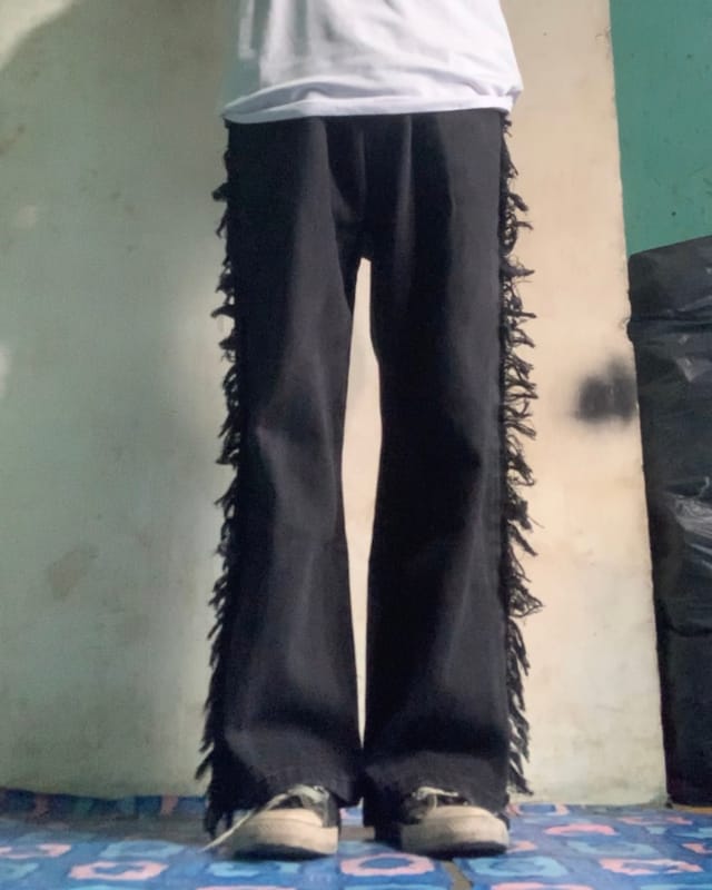 Baggy Jeans Chambray MRX Blackwash, foto 9