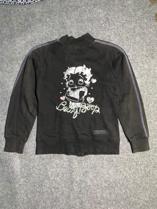 Jaket Tracktop Full-Zip Vintage Betty Boop