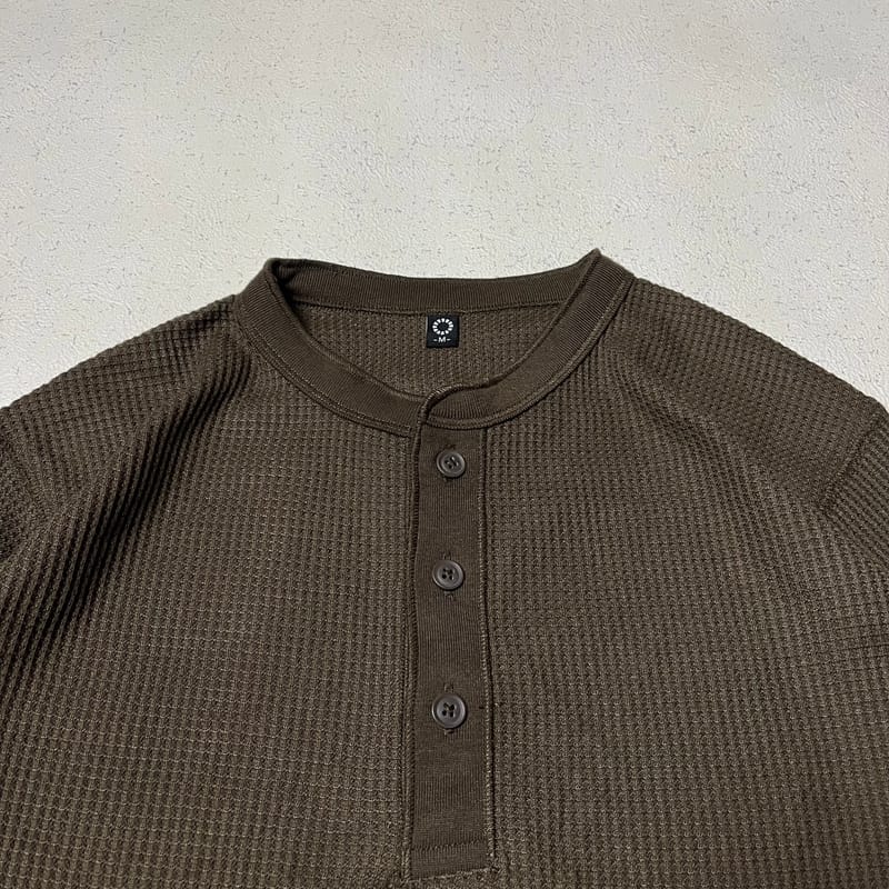 Henley waffle long sleeve, foto 3