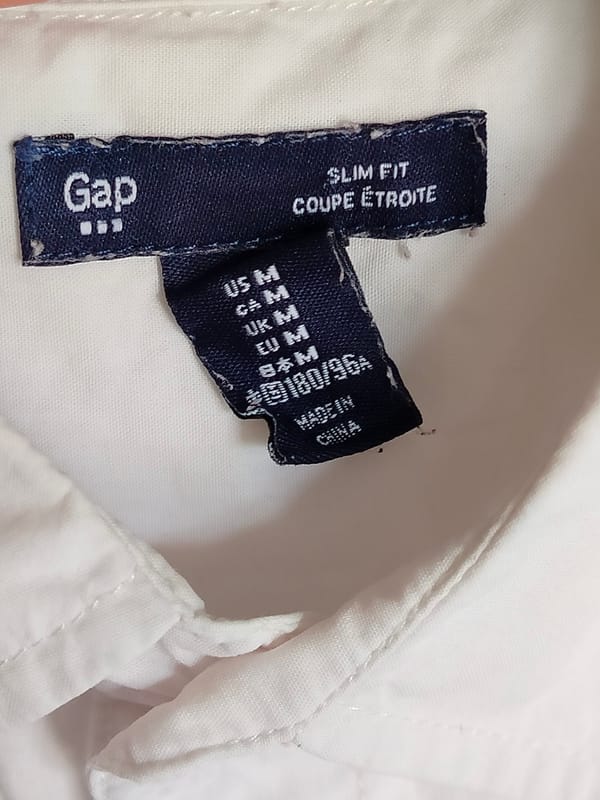 kemeja pria SIZE M slim lengan pendek Gap, foto 4