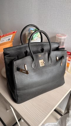 Preloved Birkin 35 GHW FREE Organizer inserts