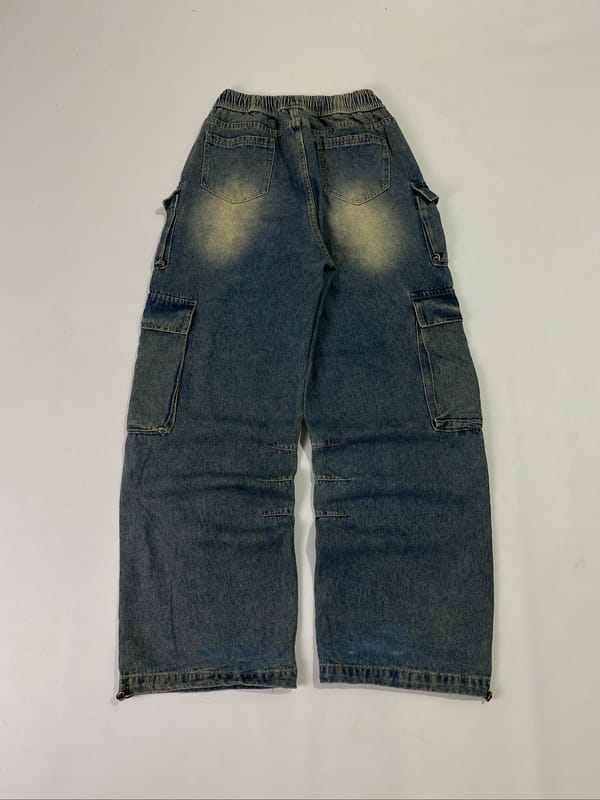 celana kargo jeans multipoket VTG, foto 5
