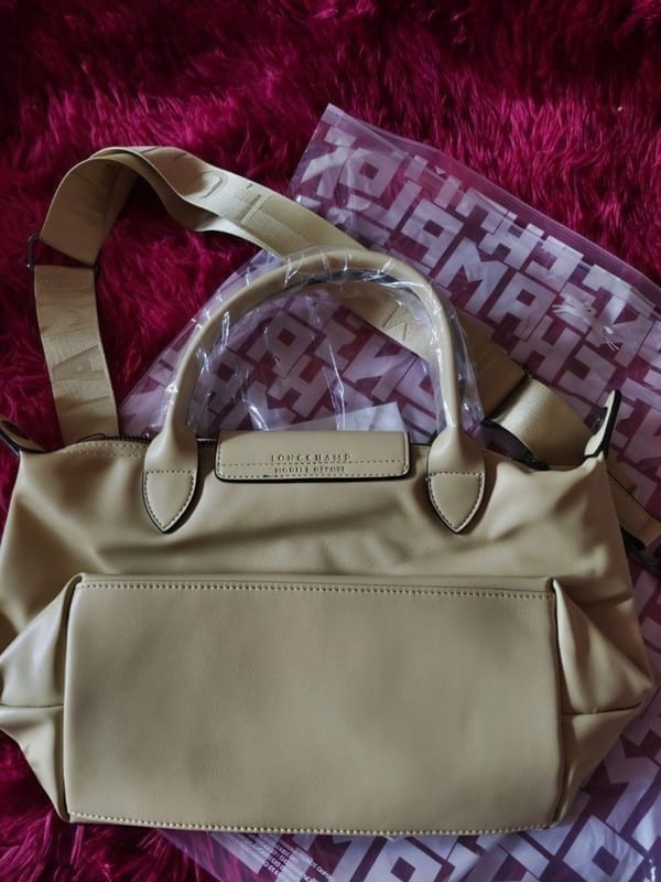 Tas longchamp cuir kulit asli mulus, foto 3