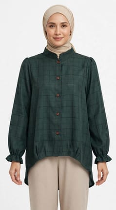Blouse Flanel Hijau