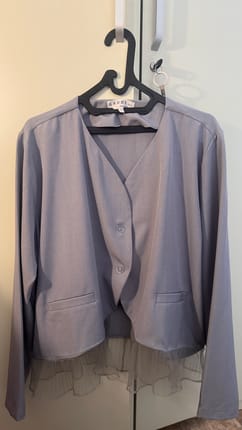 Oversized Gray Blazer