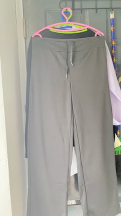 2toyoung Celana Panjang Wanita W25 Grey Lurus Sporty High Wa