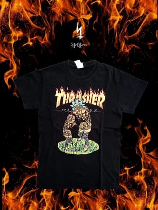 🔥 Y2K THRASHER Magazine X Rick 'N Morty Tee