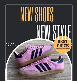 Adidas Sportswear Casual Sneakers Pria pink black
