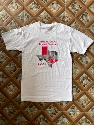 T-Shirt Asian American Tennis 2005 Vintage