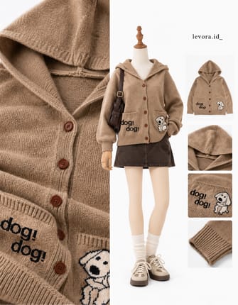Cardigan Hoddie Fullbutton AB18