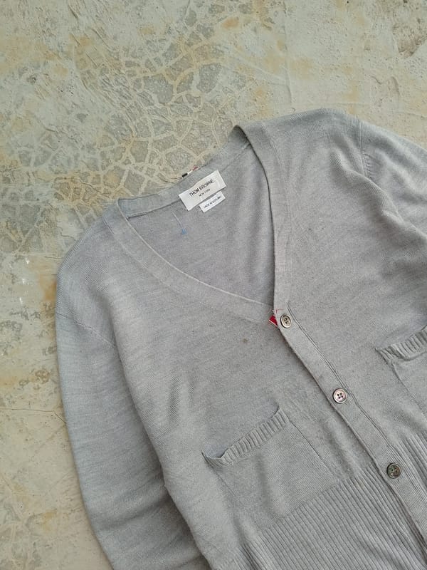 Thom Browne New York Cardigan Grey, foto 3