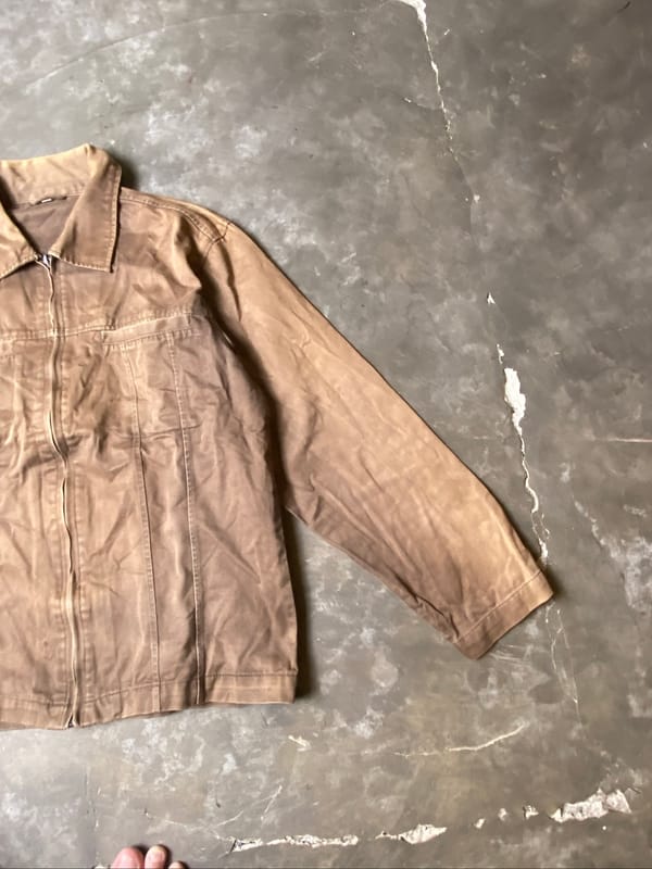 vintage work jacket fading canvas, foto 5