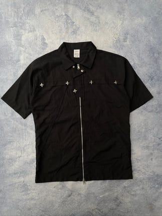 kemeja double zipper