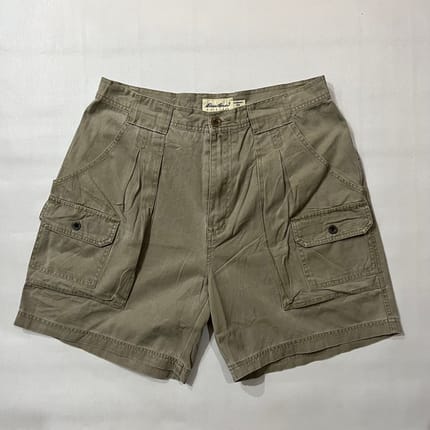 Vintage Eddie Bauer Cotton Canvas Pleated Utility Pocket Car