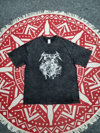 Kaos Band Metallica lengan pendek