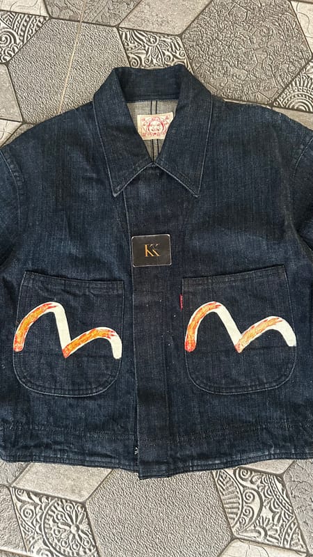 Evisu Flame Seagull Daicock Boxy Denim Jacket, foto 4