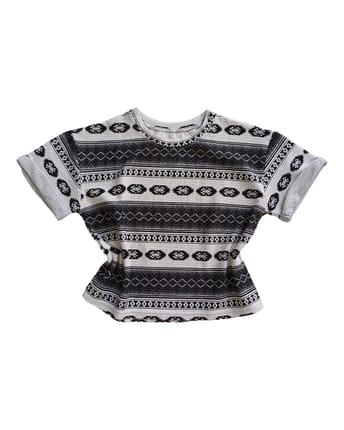 Crop Top Tribal Pattern
